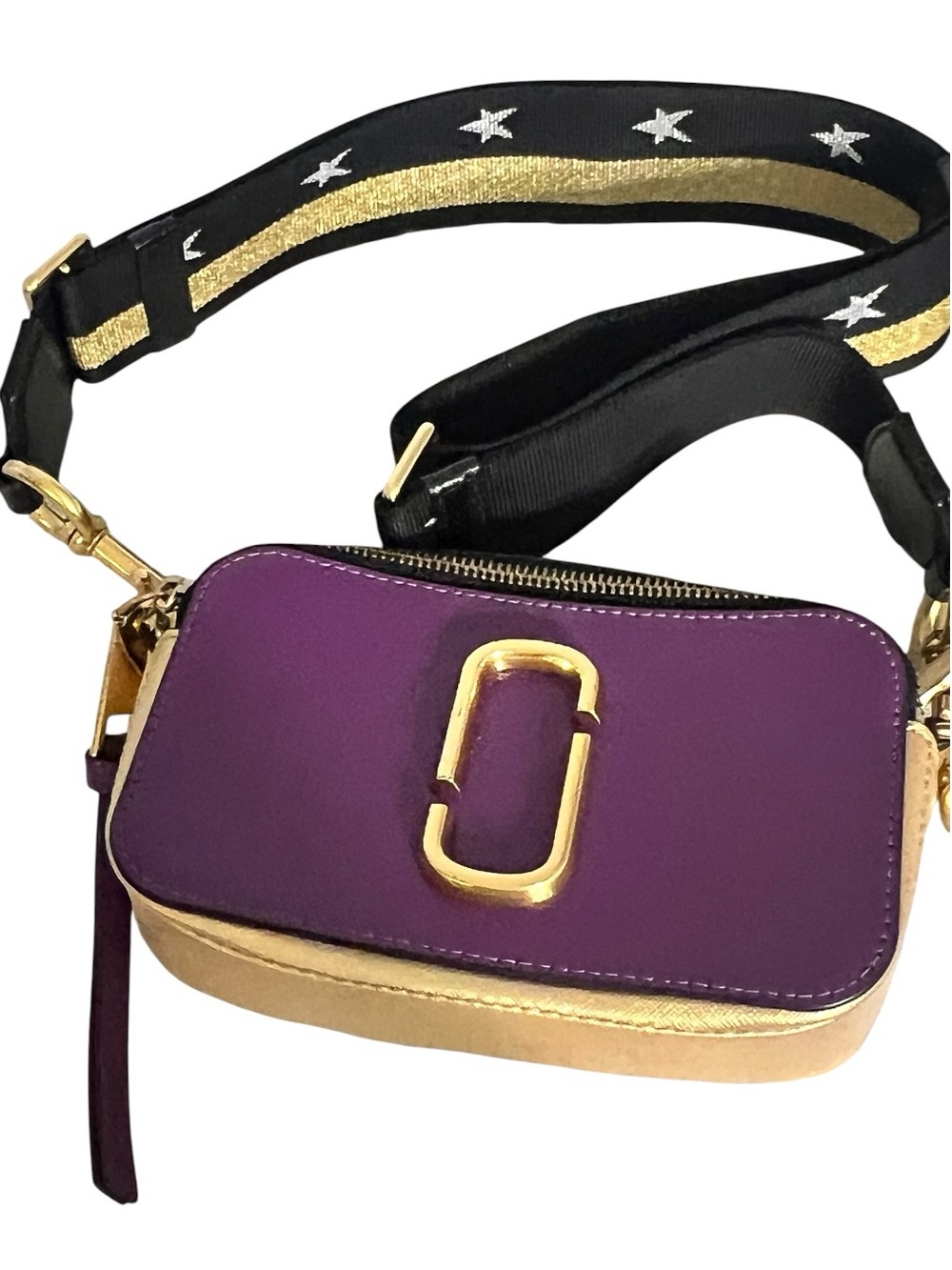 Marc Jacobs Purple and Gold Snapshot Camera Bag